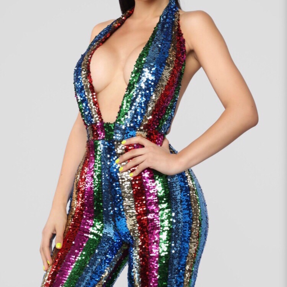 💙Sequin Jumpsuit💙 - Picture 3 of 5